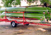 Boat carrier trailers