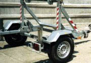 Cable reel carrier trailer