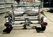 Cable reel carrier trailer