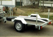 Motorcycle carrier trailers